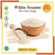 BIJI WIJEN PUTIH MENTAH / Natural Raw White Sesame Seeds REPACK 100 gr / 250 gr / 500 gr - Taburan