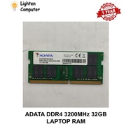 【USED】 ADATA DDR4 3200MHz 32GB | PC4 3200 | LAPTOP RAM | SODIMM RAM