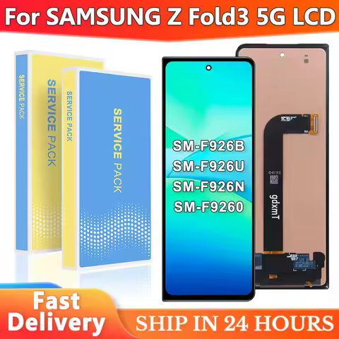 Fold3 Screen Replacement For Samsung Z Fold 3 F926 F9260 LCD Display Touch Screen Digitizer Assembly