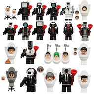 TV Camera Man 3.0 VS Monitor Astronaut Fighter Toilet King 4 Mini Figurines Assembly Toy Blocks Plas