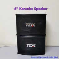 TDX CS-650 6" Karaoke Speaker (One Pair)