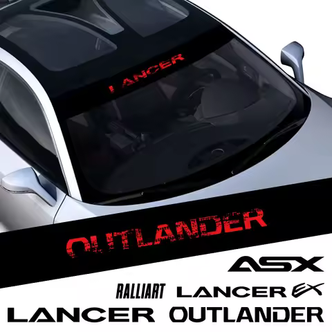 For Mitsubishi ASX Lancer Lancer-ex Outlander Ralliart Car Styling Front Patterned Windshield Sticke