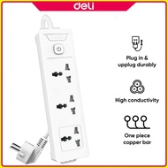 Deli Universal Electric Sockets Hole Extension Cord Socket 3/4/6 Groups 3/5 Meters ET401 ET402