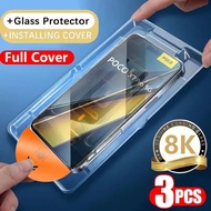 3pcs HD Tempered Glass For Xiaomi Poco X7 Pro X6 Neo X5 X4 X3 NFC F7 Ultra F6 F3 M7 M6 M4 Pro 5G C65