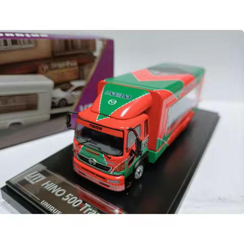 Unique 1/64 HINO 500 Mazda RENOWN Alloy Transport Truck Model Classic Adult Souvenir Gift Static Dis