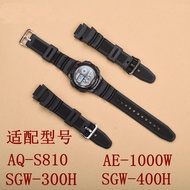 手表带 Original Genuine Resin Rubber Replacement Casio Strap AQS-810 AEQ-110 AE-1200 Watch Strap Male SGW400
