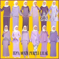 BAJU KURUNG MODERN TEMA DUSTY PURPLE LILAC BRIDESMAID TUNANG NIKAH BAJU RAYA MURAH