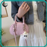 APPEAR Adjustable Crossbody Bag, with Free Pedant Y2k PU Shoulder Bag,  Vintage Casual Squared Handb