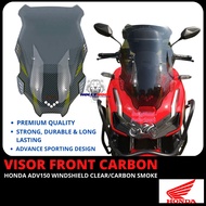 VISOR ADV160 ADV150 CARBON TECH FRONT WINDSHIELD 2TONE CLEAR SMOKE CARBON PREMIUM