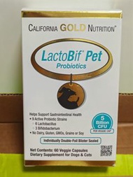 美國加州陽光 LactoBif® Pet 寵物益生菌 60粒