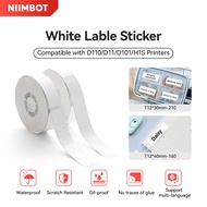 【White】Niimbot D110/D11/D101 White Label Sticker Switch Sticker Waterproof Name Sticker