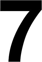 Number Sticker Number Letter for Gluing Number 10 cm Number 6 cm Black (7)