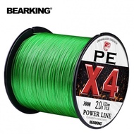 BEARKING 4 Strands 300M PE Braided Fishing Line 10-93LB Multifilament Fishing Line Smooth for Carp F