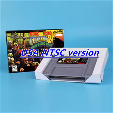 Donkey Game Country Kong 2 (Battery Save) Diddy's Quested Kong 16bit game card for USA NTSC version 