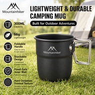 ⚡️Ready stock⚡️MOUNTAINHIKER  Aluminium Alloy Water Cup Tea Cup Coffee Mug With Foldable Handles For