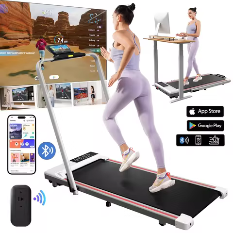 Treadmills for Home Foldable,Folding Walkingpad Treadmill MAX 300lbs APP Remote Control,Running Mach