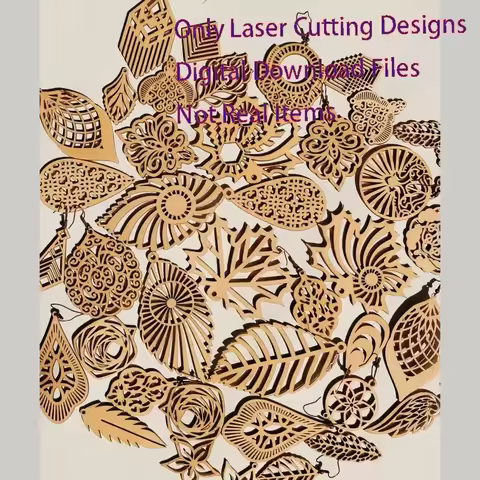 1060+ Designs Minimalist Earrings Bundle Laser Cut file Glowforge Vector CNC Templates DXF Digital D