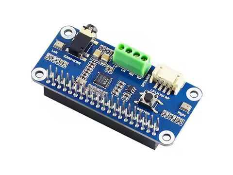 WM8960 Audio HAT for Raspberry Pi low power consumption, supports stereo encoding / decoding, featur