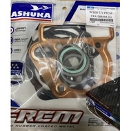 [  58mm / 60mm ] WAVE100 / EX5 DREAM / EX5 CLASS 1  ASHUKA TOP GASKET SET FRCM *** WITH COPPER HEAD 