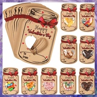 [P K A M] 48Pcs Valentines Day Gift Cards for Kids Valentines Classroom Exchange Fun Pack Easy to Us