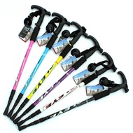 💖Ready Stock💖 Cleye Aluminum Alloy Anti-Slip Trekking Pole Retractable Trekking Pole Outdoor Trekkin