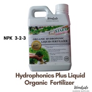 Hydrophonics Plus+ Liquid Organic Fertilizer/Fertiliser NPK 3:2:3 + TE 1Liter Promotes Flowering &amp; Fruiting