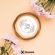 Zhitie - Custom Round Stickers with Wedding Name, Big Size Souvenir SWD-06
