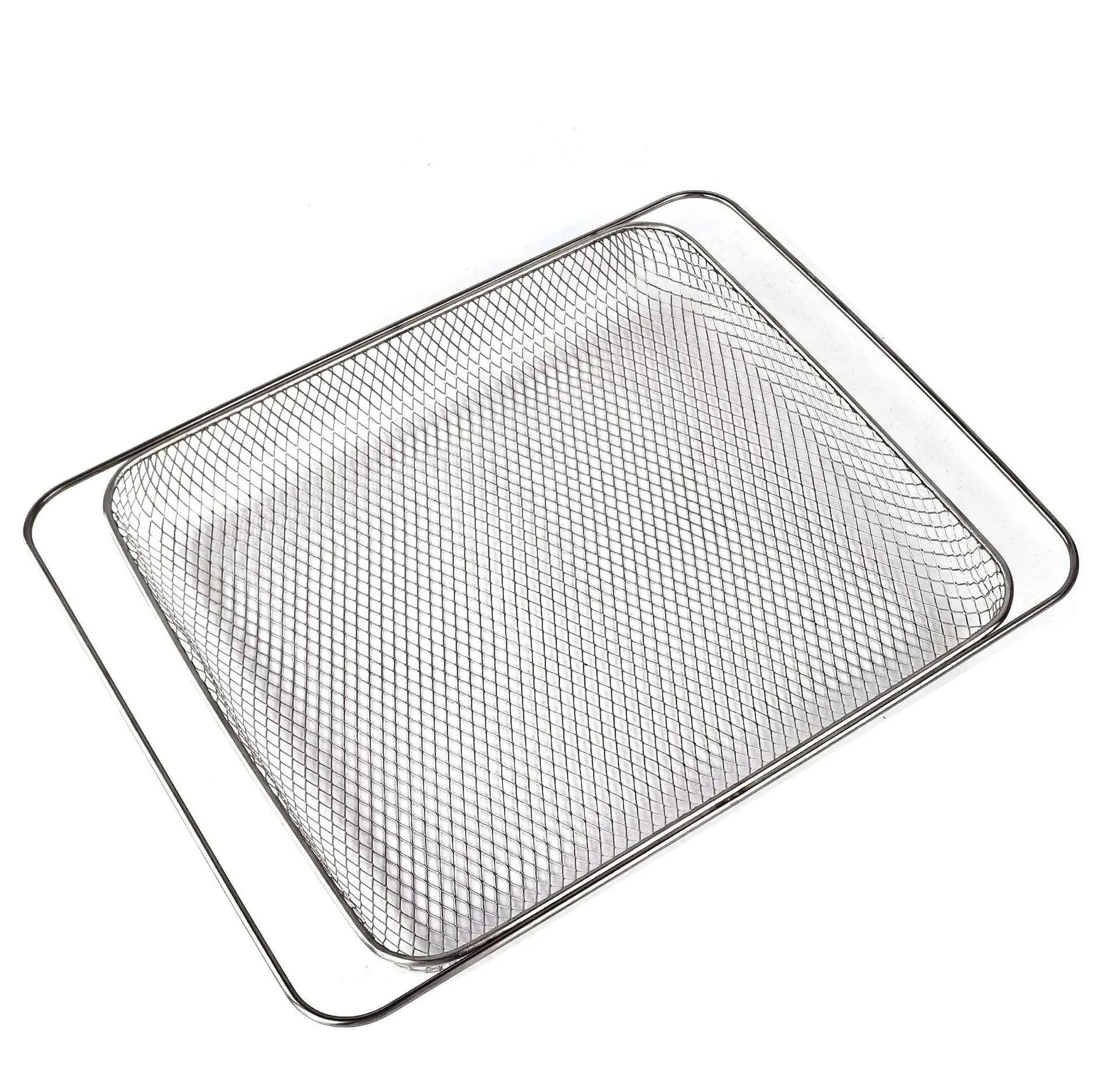304 Stainless Steel Air Fryer Replacement Roasting Basket Baking Net for Ninja Foodi SP100/SP101B1/S