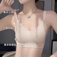 34B-42D Plus size Full Cup Large Chest Small Bra Thin Breathable Concentrated Breast Collation Anti-