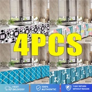 4PCS Curtain In Lababo 70*100cm Curtain Kitchen Sink Curtain Kurtina Panlababo Waterproof Makapal Wa