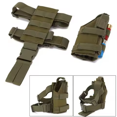 Tactical Drop Leg Gun Holster Universal Nylon Waist Pistol Holster with Thigh Platform for G17 M9 P2