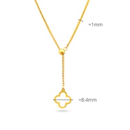 Top Cash Jewellery 916 Gold Clover Necklace