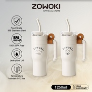 Zowoki Q15 Stainless Steel Thermos Tumbler with Straw (1250ml)