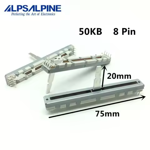 1pcs，Straight slip potentiometer，50KB，8Pin，DCV1011，Disc player speed putter，DDJ-400 800 RR SR2 ERGOV