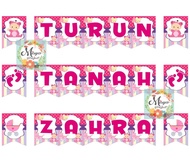 BUNTING FLAG TEDAK SITEN / AQIQAH / HAPPY BIRTHDAY / TASYAKURAN