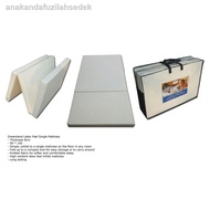 ﹍◐❈READY STOCK: Dreamland Easy Storage Premium Foldable Latex Feel Single Mattress Katil Lipat Single Bujang Tilam