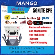 5G/4G LTE CPE C900 mobile modem 6-antenna WIFI IMEI can be changed support high-speed network router