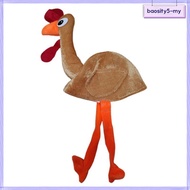 [BaositydaMY] Turkey Gobbler Hats with Head Legs Costumes Accessories Novelty Cap Headwear for