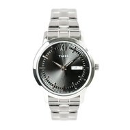 TIMEX TW00NTD54E Benedict Day-Date Stainless Steel Band Silver 39mm.