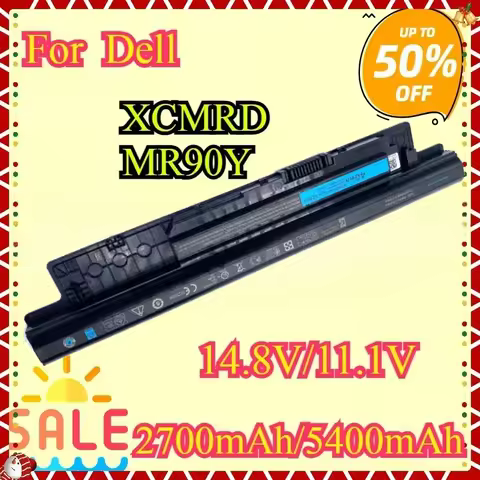 New MR90Y/XCMRD 2700mAh/5400mAh Battery For DELL 7447 XCMRD MR90Y 3421 5437 3521 3542 5537 Laptop Ba