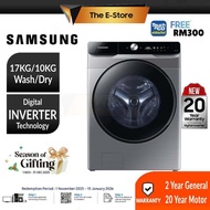 [Delivery By Seller] Samsung 17/10KG 2-In-1 Smart Inverter Front Load Washing Machine | WD17T6300GP/