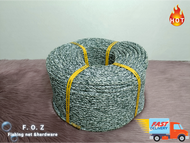 【 F.O.Z 】KP Rope Tali KP 8mm Colour GG & White | 220mtr | 4 STR | Warna GG & Putih | Tali Rawai Tali