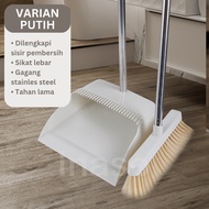 Inaso Set Sapu Pengki Alat Pembersih Lantai Serok Sampah Broom Set Dustpan Plastik HSB649
