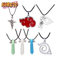 20pcs Anime Necklace Cosplay Akatsuki Organization Red Cloud Sign Hokage Tsunade Uzumaki Pendant Nec