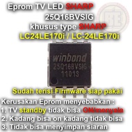 Ic Eprom Firmware TV SHARP LC24LE170i / LC-24LE170i