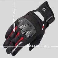 KOMINE GK-220 PROTECT M-GLV BLACK/RED GLOVES | ORIGINAL ORIGINAL