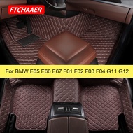 FTCHAAER  Car Floor Mats For BMW E65 E66 E67 F01 F02 F03 F04 G11 G12 7ER 2000-2022 Years Foot Coche 