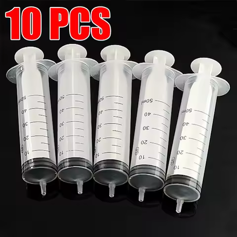 1ml 2.5ml 3ml 5ml 10ml 20ml 30ml 50ml 10Pcs Disposable Syringe pet No Sterile Feeder Needle Glue Dis