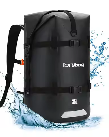 IDrybag Waterproof Bag Backpack for Women Men 35L/55L Dry Bags Waterproof Backpack Reflective Campin