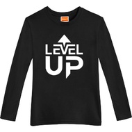 KEMEJA EQUATOR T-SHIRT LEVEL UP LONG SLEEVE UNISEX WOMEN MEN PLUS SIZE XS TO 5XL